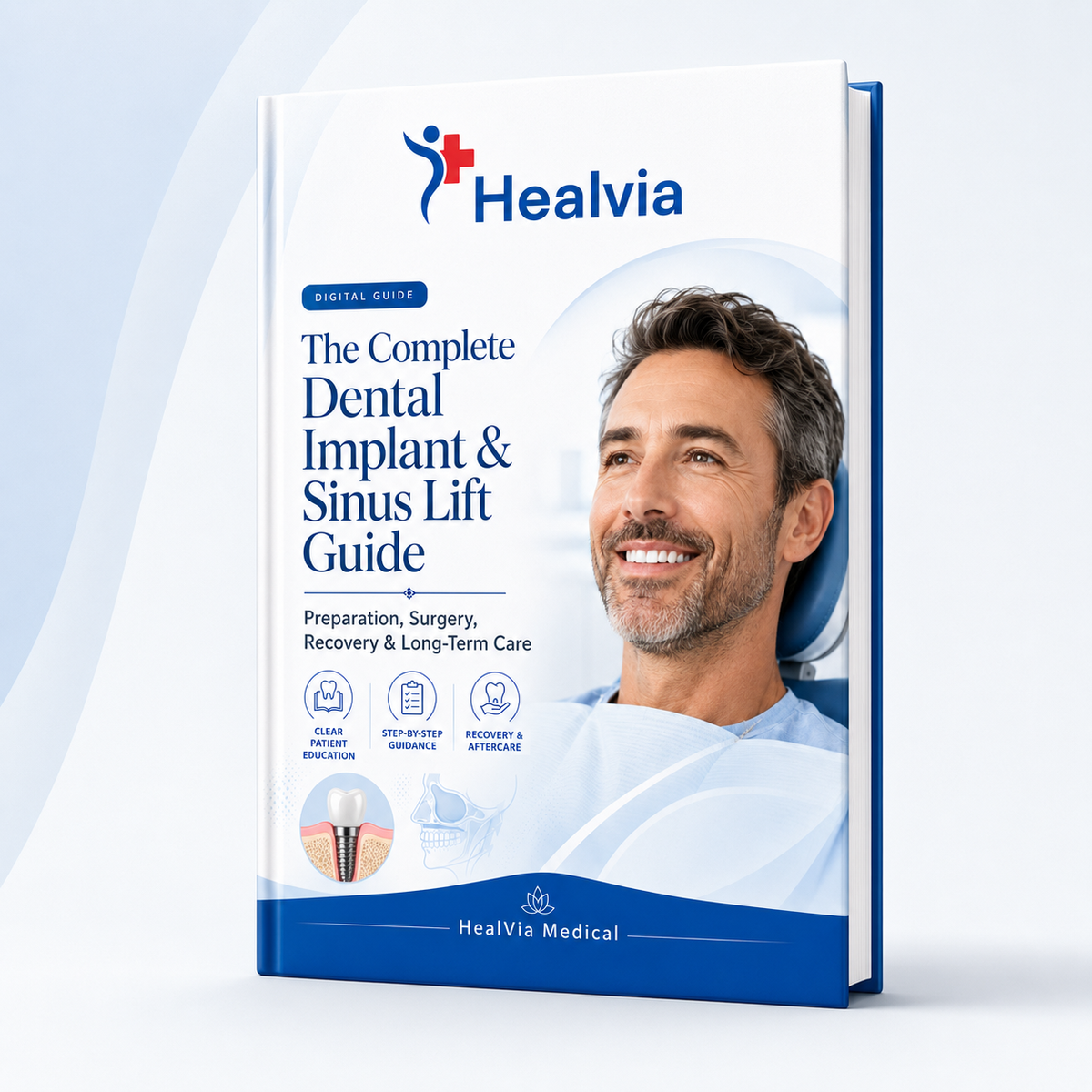 HealVia Complete Dental Implant and Sinus Lift Guide digital book cover