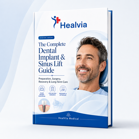 HealVia Complete Dental Implant and Sinus Lift Guide digital book cover