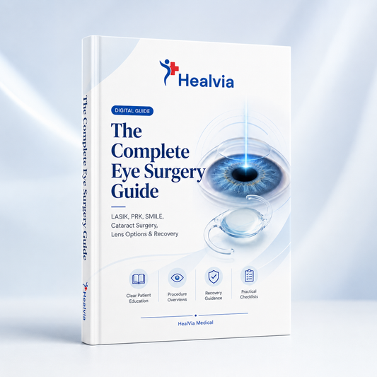 HealVia Complete Eye Surgery Guide digital book cover