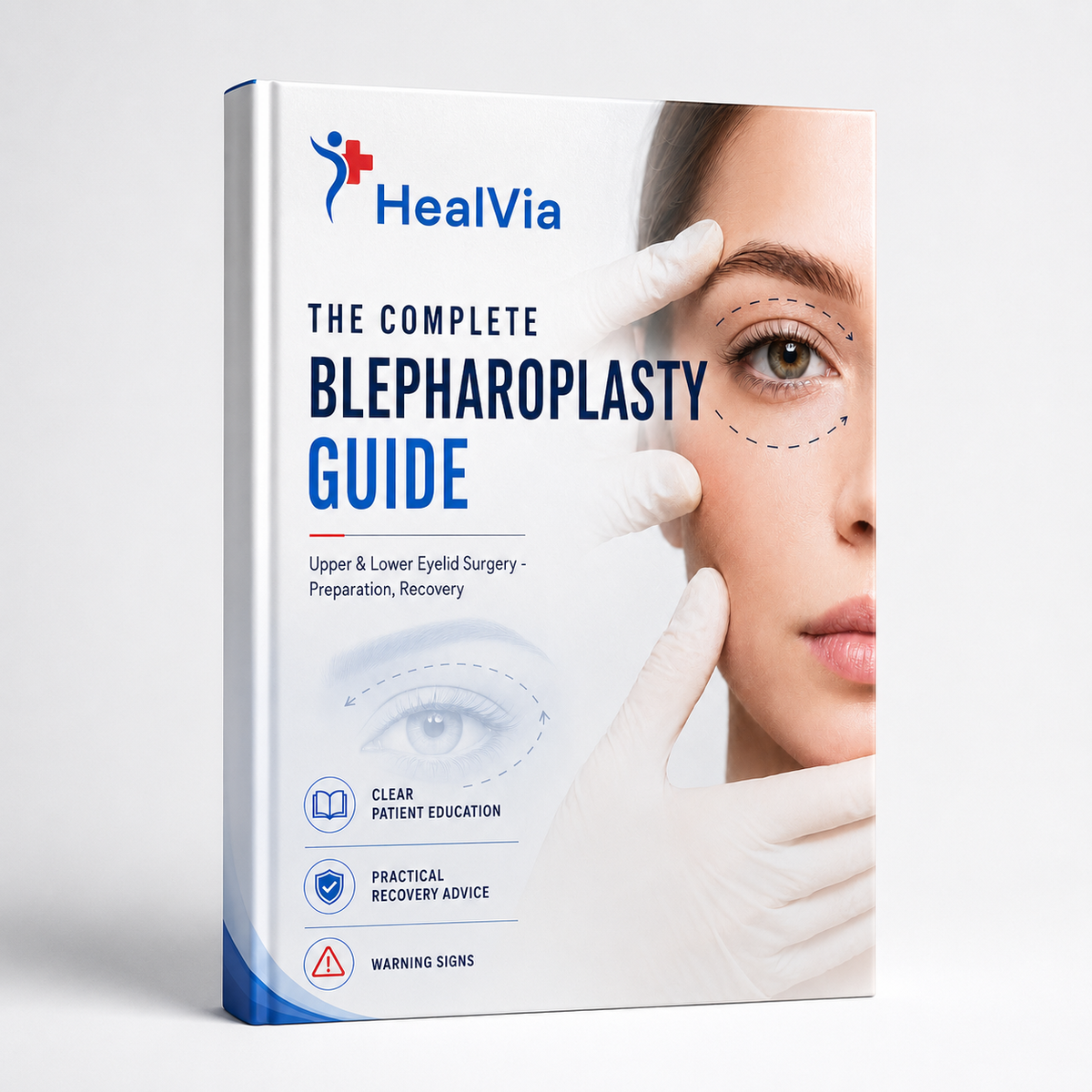 HealVia Complete Blepharoplasty Guide digital book cover